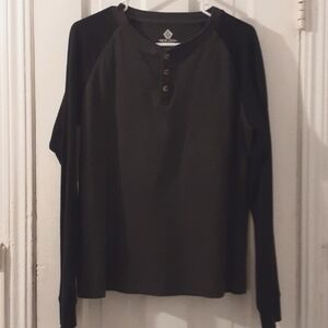 Swiss Cross Mens T-Shirt Long Sleeve Medium